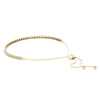 14kt Gold DIamond Bolo Adjustable Bracelet - Dia .75ct