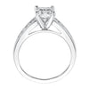 Contemporary Channel Engagement Ring with Princess Cuts