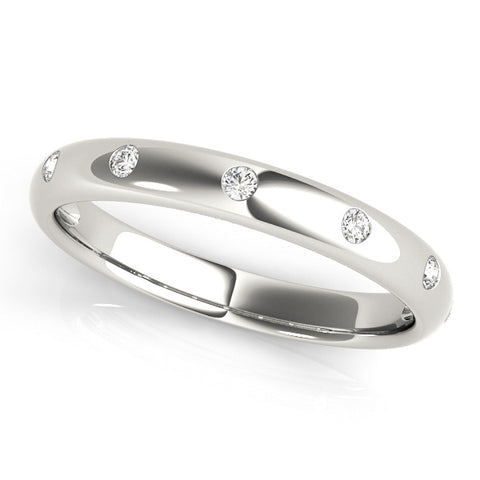 14kt Gold Stackable Ring with Diamonds