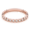 14kt Gold Stackable Ring with Diamonds