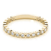 14kt Gold Stackable Ring with Diamonds