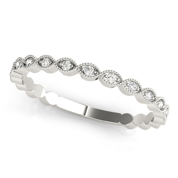 14kt Gold Stackable Ring with Diamonds