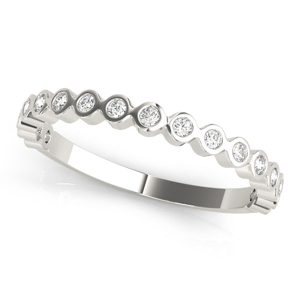 14kt Gold Stackable Ring with Diamonds