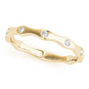 14kt Gold Stackable Ring with Diamonds