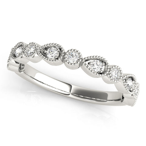 14kt Gold Stackable Ring with Diamonds