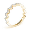 14kt Gold Stackable Ring with Diamonds