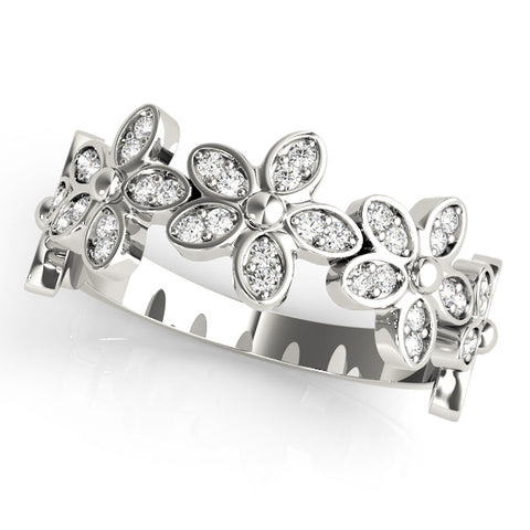 14kt Gold Stackable Ring with Diamonds