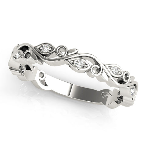 14kt Gold Stackable Ring with Diamonds