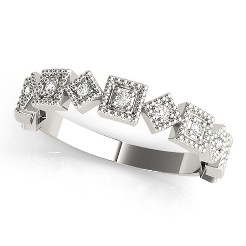 14kt Gold Stackable Ring with Diamonds