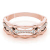 14kt Gold Stackable Ring with Diamonds