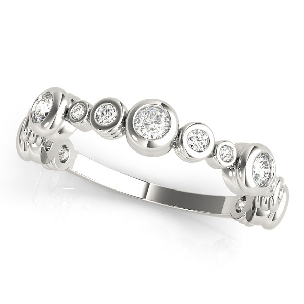 14kt Gold Stackable Ring with Diamonds