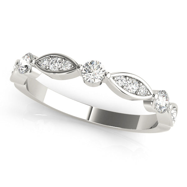 14kt Gold Stackable Ring with Diamonds