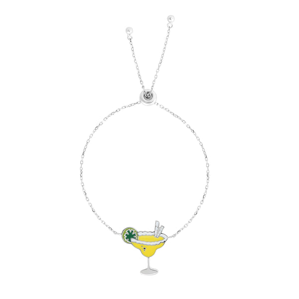 Silver 9.25 inches with Rhodium Finish 22x24mm(CE),1.1mm(Ch) Diamond Cut Adjustable Bracelet with Draw String Clasp