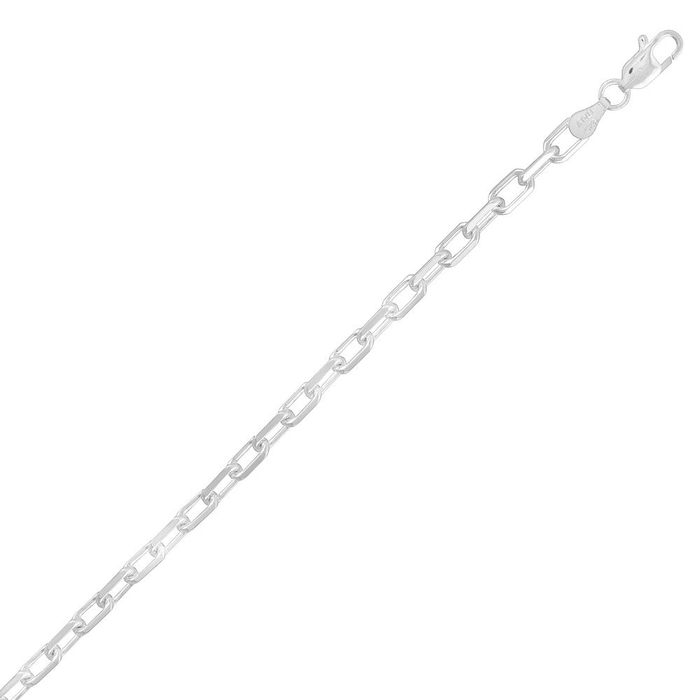 Sterling Silver 4mm Anchor Chain - Silver Plated