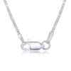 Sterling Silver 1.2mm Box Chain - Silver Plated