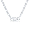 Sterling Silver 2MM Cuban Chain - Silver Plated