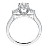 Contemporary Prong 3-Stone Engagement Ring