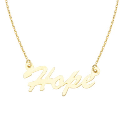 14kt Yellow Gold 'Hope' Necklace