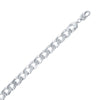 Sterling Silver 3.45mm Cuban Chain - Rhodium Plated