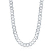 Sterling Silver 6.25mm Cuban Chain - Rhodium Plated