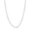 Sterling Silver 4.6mm Anchor Marina Chain - Rhodium Plated