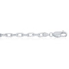 Sterling Silver 4.1mm Anchor Chain - Rhodium Plated