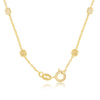 Sterling Silver Grid Square Beaded Chain - Gold Plated