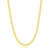 Sterling Silver 3mm Franco Chain (100 Gauge) - Gold Plated