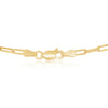 Sterling Silver 2.8mm Paper Clip Linked Chain - Gold Plated