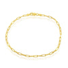 Sterling Silver 2.8mm Paper Clip Linked Chain - Gold Plated