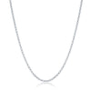 Sterling Silver 1.5mm Rolo Chain - Silver Plated
