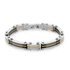 Stainless Steel Cable and GP Links Bracelet