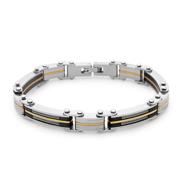 Stainless Steel Cable and GP Links Bracelet