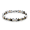Stainless Steel Cable and GP Links Bracelet