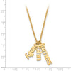 Vertical Nameplate Necklace