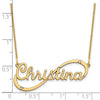 Infinity Nameplate Necklace with Diamond 1.50 Inch