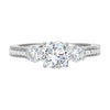 Contemporary Prong 3-Stone Engagement Ring