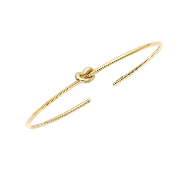 14kt Yellow Gold Bracelet with Love Knot