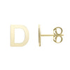 14kt Gold Initial Stud Earring