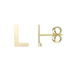 14kt Gold Initial Stud Earring