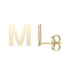 14kt Gold Initial Stud Earring