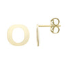 14kt Gold Initial Stud Earring