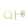 14kt Gold Initial Stud Earring