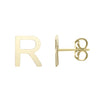 14kt Gold Initial Stud Earring