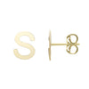 14kt Gold Initial Stud Earring