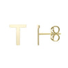 14kt Gold Initial Stud Earring