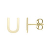 14kt Gold Initial Stud Earring