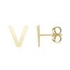 14kt Gold Initial Stud Earring