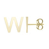 14kt Gold Initial Stud Earring