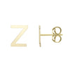 14kt Gold Initial Stud Earring